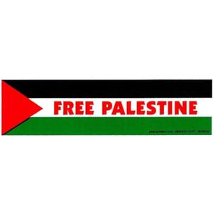 Free Palestine – Bumper Sticker/Decal (5.75" X 3