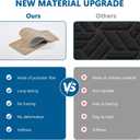 Stair Treads for Wooden Steps Indoor, 8" X 30" Non Slip Carpet Stair Treads with Reusable Adhesive for Kids Elders and Dogs, Surface Polyester TPR Backing Stair Rugs, 4 Pack Beige