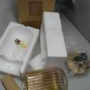 LightRound Table Lamp for Bedroom, Cordless Small Bedside Lamp, Touch Dimmable Rechargeable Lamp Battery Operated with Amber Glass Shades for Night Stands, Living Room, Desk, Bulb Included