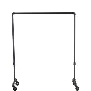 William Roberts Vintage Industrial Heavy Duty Hanging Rod Garment Rolling Closet Organizer Rack (48 in., Wheels)