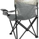 Coleman Big-N-Tall Camping Chair with Cup Holder & Side Pocket, Water-Resistant XL Outdoor Seat Supports up to 600 lbs, Great for Camping, Tailgating, Firepits, Patio, & More