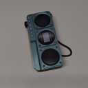 SEMIER Small Digital FM Radio Bluetooth Speaker, Handheld Rechargeable Radio Wireless Speaker, LCD Display, Double Speakers, Headphone Jack, Support USB/Micro SD Card MP3 Play for Home Outdoor (No AM)