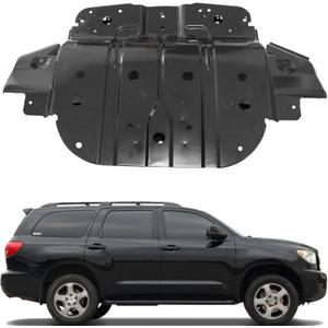 FZJDSD Black Front Engine Skid Plate Under Guard 514100C010 Compatible with Toyota Tundra Sequoia 5.7L V8 2007-2022 FZJDSD Black Front Engine Skid Plate Under Guard 514100C010 Compatible with Toyota Tundra Sequoia 5.7L V8 2007-2022