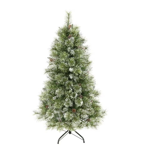 Best Selling Home Decor 4.5-ft Pine Pre-lit Artificial Christmas Tree with White LED Lights
