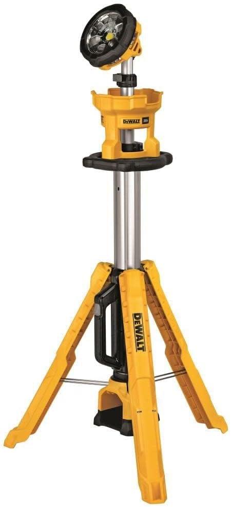 DEWALT 20V MAX LED Work Light with Stand, Tripod Light, 3000 Lumens of Brightness with 3 Modes, Tool Only (DCL079B) DEWALT 20V MAX LED Work Light with Stand, Tripod Light, 3000 Lumens of Brightness with 3 Modes, Tool Only (DCL079B)
