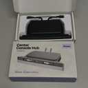 Upgrade Tesla USB Hub for Tesla Model 3&Y Waterproof - 4Ports Fast Chargr for Model Y/3 Accessories 2023 2022 2021 Retractable Docking Station, 2 Type-C Fast Charging Cables (Not Fit Model 3 2024)