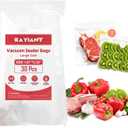 Vacuum Sealer Bags Extra Large Size 12 x 13 Inch 30 Bags, Food Storage, BPA Free, Food Saver, Meal Prep,Sous Vide, Heavy Duty, Airtight