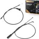 2Pcs Engine Hood Release Cable Wire 51237411315 + 51237313782 Compatible with BMW 320i 328i 428i F31 F80 F34 F32 F33 F36 (Front+Rear)