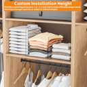 Yieach Adjustable Height Clear Shelf Dividers,10 Pack Acrylic Closet Shelf Dividers for Organization,11.1 Inch Tall Vertical Plastic Shelf Separators for Towel,Sweater,Towel Organizers and Bookshelf