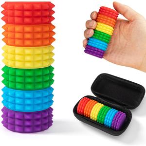 2Pack Spiky Fidget Toys for Adults Fun Sensory Stress Relievers, Anxiety & Focus Toys for Autistic Adults, Unique Gift Idea