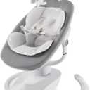 Baby Swing for Infants, Electric Baby Swing with Remote Control, 5 Motions & 4 Speeds, Infant Swings with 8 Lullabies, and 180 Rotating Seat, Indoor & Outdoor Use