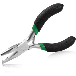 SPEEDWOX 3 Inches Split Ring Opening Pliers, Jump Ring Opening Pliers, Ring Opening Pliers Small, Split Ring Pliers for Small Split Rings Key Chain Jewelry Beading Repair Making Supplies (Black)