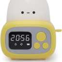 Wall Clock, Wall Timer, Bread Machine Shaped Alarm Clock Lamp USB Charging Time Clock Ornament for Home Bedroom Dormitory Party Background (Yellow)