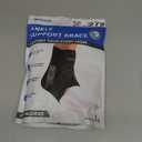 Slim-Fit Ankle Brace for Sprained Ankle, Quick Lace Up Ankle Support for Women Men with 2 Auto-Shaped Pads, Air Fabric Cool Ankle Stabilizer for Injury Recovery, Running,Sports, M(12-13)