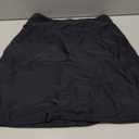 Pinup Fashion High Waisted Swim Skirts - Women's Tummy Control Swimsuits Bathing Suit Bottoms with Pockets (Black)