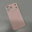 Miracase Magnetic for iPhone 17 Pro Max Case, Compatible with MagSafe, Integrated Silicone Camera Control Cover, 3.0mm Thicken Shockproof Drop Protection Phone Case for 17 ProMax, Sand Pink