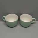 MECOWON 30 OZ Porcelain Coffee Mugs, Set of 2 Large Mugs for Soup, Cereal and Salad (Turquoise)