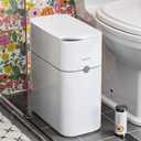 3 Gallon Motion Sensor Bathroom Trash Can Automatic Touchless with Lid, 2nd Gen Smart Slim Small Garbage Can (6" W x 11" L x 13" H)