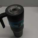 REDUCE Chiller Vacuum Insulated 40 oz Tumbler with Spill-Proof Silicone Straw - Sustainable Tritan Lid with Water Intake Markers - Soft Sit Base Travel Mug - Dishwasher Safe - Phantom