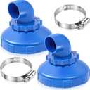 Baquler 2pcs Pool Jet Nozzles Jets for Bathtub at Home 360swivel Rotatable Pool Inlet Nozzle Fitting Swimming Pool Return Jet Replacement Part Compatible with Intex Spa Spout Accessories, 3.15 inches