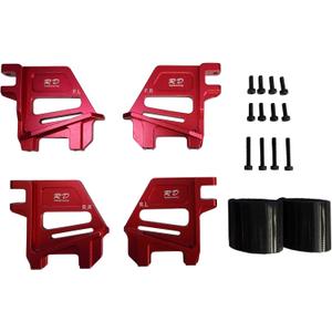 Aluminium Alloy Tall Battery Holder Mount Hold Down for Traxxas 1/5 X-MAXX - RED