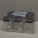 Lawei Square Plastic Jars with Lids - Clear Empty Storage Containers for Food Storage, Plastic Food Jars with Easy Grip Handles for Dry Goods Cookies Rice and More (6 Pack 60 Oz)