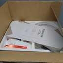 POCHFAN 42 Inch White Ceiling Fans with Lights and Remote, LED Low Profile Flush Mount Ceiling Fan for Bedroom, Living Room, Patio, Quiet DC Motor, 5 Blades