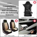 BBTO 43 Pcs Butterfly Car Seat Full Set Butterfly Car Accessories for Women 5 Front Rear Seat Covers Wrist Strap 2 Pcs Cup Mat Armrest Pad 2 Belt Xmas Cover Accessories for SUV(Mint Green, Black)
