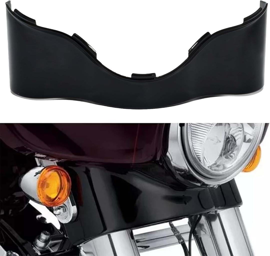 Harley Black Outer Fairing Batwing Outer Fairing Skirt Motorcycle Fairing Lower Trim Skirt for Touring Electra Glide Ultra Limited FLHX FHLT FLH 2014-2023 (Black)