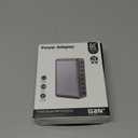 500W Fast Charging 8 Port USB C Charger Block with Nylon Fast Charging Cable, Multi-Device Charging Station Wall Desktop Charger with GaN  Technology, USB-C Charger Adapter for MacBook/iPad/iPhone 16