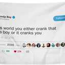 In This World You Either Crank That Soulja Boy Flag 35 Feet Funny Poster Banner Wall Outdoor Hanging Flag with 4 Brass Grommets for College Dorm Room Decor