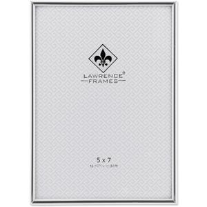 Lawrence Frames Simply Metal Picture Frame, 5 by 7-Inch, Silver