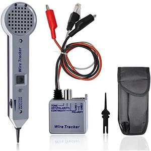 Lunarlipes Tone Generator Kit, Wire Tracer Circuit Tester, Tone Tracing Probe Kit, 200EP High Accuracy Cable Tester, Line Finder Toner Inductive Amplifier Variable Tone Generator for Network