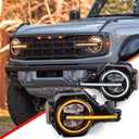 Archaic Headlights Compatible for 2021-2026 Ford Bronco 2 or 4 Door (Base/Big Bend/Badlands/Wildtrak/First Edition/Raptor],w/Amber/White Startup Animated DRL,Sequential Turn Signal)