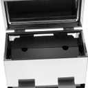 Zerodeko Automatic Press Stainless Steel Straw Dispenser Chopstick Holder Large Capacity Storage Box for Restaurant Home Kitchen Effortless Retrieval Design