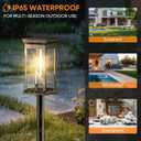 Solar Pathway Lights Outdoor Waterproof 8 Pack Bright Solar Powered Garden Lights with Auto On/Off, IP65 LED Landscape Lighting for Walkway Patio Lawn Yard Decor