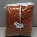 Terracotta Pinch Pleated 100% Blackout Linen Double Layer Curtains 84 Inches Long for Living Room Boho Farmhouse Rust Colored Pinch Pleat Black Out Thermal Insulated Drapes for Bedroom 2 Panels (40"W x 84"L (Pack of 2))