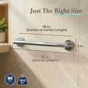 Gatco 962 Glam 18" L Grab Bar, Chrome/ADA Compliant Stainless Steel Safety Grab Bar for Bathroom