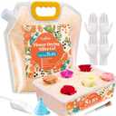 5LBS Silica Gel Flower Drying,Reusable Flower Drying Silica Gel Crystals with 6L Airtight Containers, Color Indicating Flower Preservation Kit for Drying Flowers Bead Size<1mm