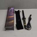 Lanvier 1 Inch Extra Long Hair Curling Iron with Ceramic Tourmaline Barrel, Professional Hair Curler up to 450F with Dual Voltage for Worldwild Use, Hair Waving Style Tool for Girls&WomenBlack