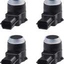 JDMON Compatible with 4Pcs Reverse Backup Parking Sensor Dodge Jeep Challenger, Charger, Ram 1500 Durango Grand Caravan Commander Grand Cherokee 1EW63AXRAA, 1EW63TZZAA