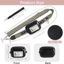 Clip and Go Cell Phone Pouch Lanyard Crossbody with Wallet | Adjustable Strap, Leather Purse Strap, Wrist Strap, For Women