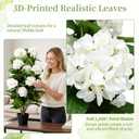 Faux Hydrangea Tree 35.5" Tall (2 Pack), Artificial Hydrangea Plant in Pot with White Flowers, Realistic Fake Hydrangea Tree for Indoor Outdoor Porch, Patio, Entryway & Home Decor