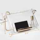 BS-VOG Clear Purse for Women - Stadium Approved Small Crossbody Bag with Zipper, Clear Stadium Bag for Concerts, Sports