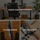 Extra Large Cable Management Box, Wood Cord Hider Box & Organizer for Power Strip, TV Wires & Desk Cable Storage