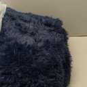 Floralux 6x9 Area Rug Living Room Rugs, Dark Blue, Ultra Soft Fluffy Furry Carpet for Bedroom, Non-Slip Indoor Floor Carpets for Kids Boys Girls Dorm, Nursery, Home Decor Aesthetic