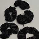 Ivyu Velvet Scrunchies With Pocket Zipper Hair Ties for Women Big Vsco Girl Stuff Scrunchy Hidden Hair Black Scrunchie Ponytail Holder Elastic Bands Gifts for Women