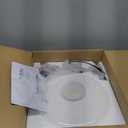 B&P Lamp 12 Inch Diameter, Clear Over Opal, Glass Schoolhouse Shade with a 6 Inch Lip Fitter (White)