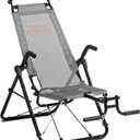 BODYRHYTHM Core & Ab Lounge Workout Chair, an Fitness System for Muscle Activating Workout and Inversion Therapy for Back Relief with Aerobics to Burn Calories and Work Muscles Simultaneously (Grey)