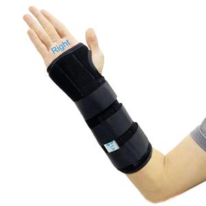 Unisex Forearm and Wrist Support Splint Brace Double Fixation Wrist Brace for Carpal Tunnel, Adjustable Night Time Forearm Immobilizer Brace Splints,9.8 inch (25cm) length(RH/S)